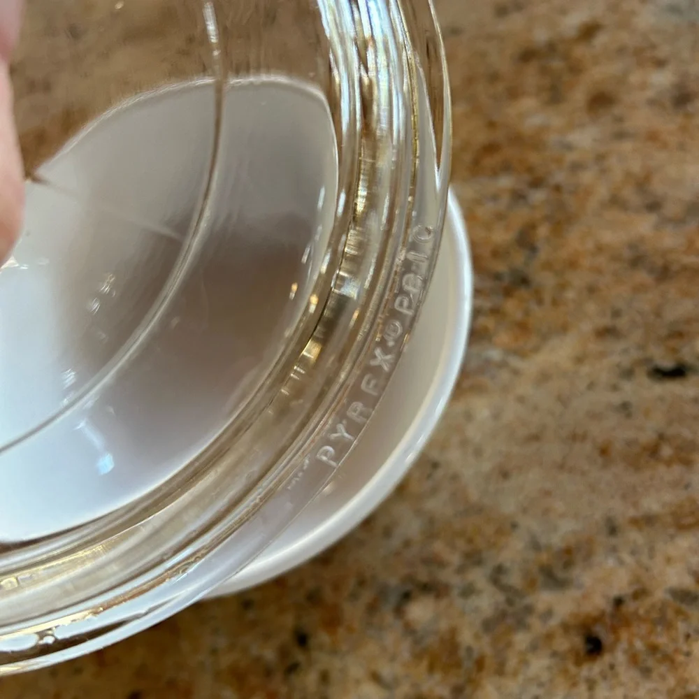 Corning French “La Sauge” P-81-B Spice of Life w/Pyrex glass lid P-81-C Set of 2